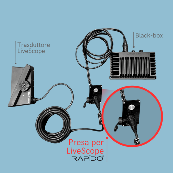 Presa per Panoptix Garmin Livescope™️ con pulsante - immagine 3