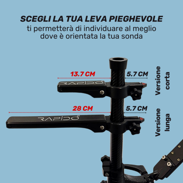 LEVA PIEGHEVOLE PER STAFFA IN CARBONIO - immagine 2