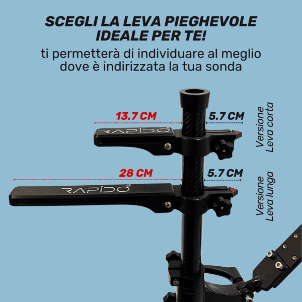 STAFFA TELESCOPICA PER SONDE - VERSIONE CARBON - immagine 5
