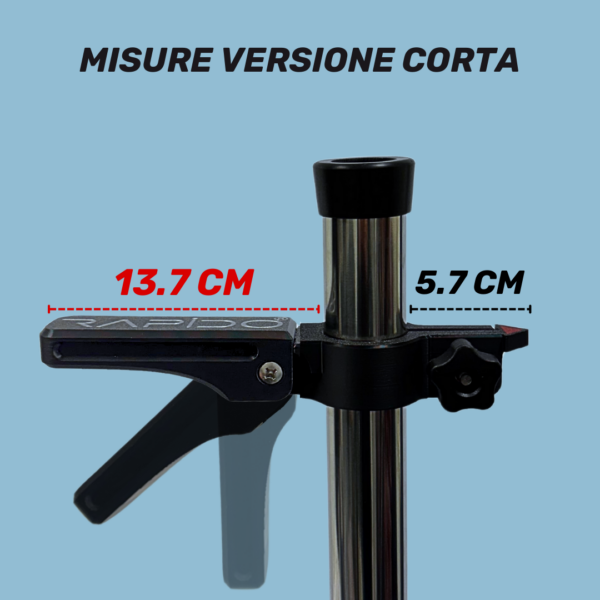 LEVA PIEGHEVOLE PER STAFFA IN ACCIAIO - immagine 3