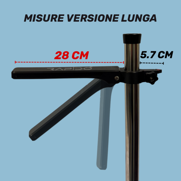 LEVA PIEGHEVOLE PER STAFFA IN ACCIAIO - immagine 4